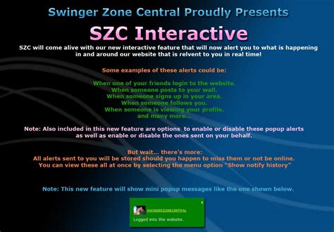 swingerzonecentral com